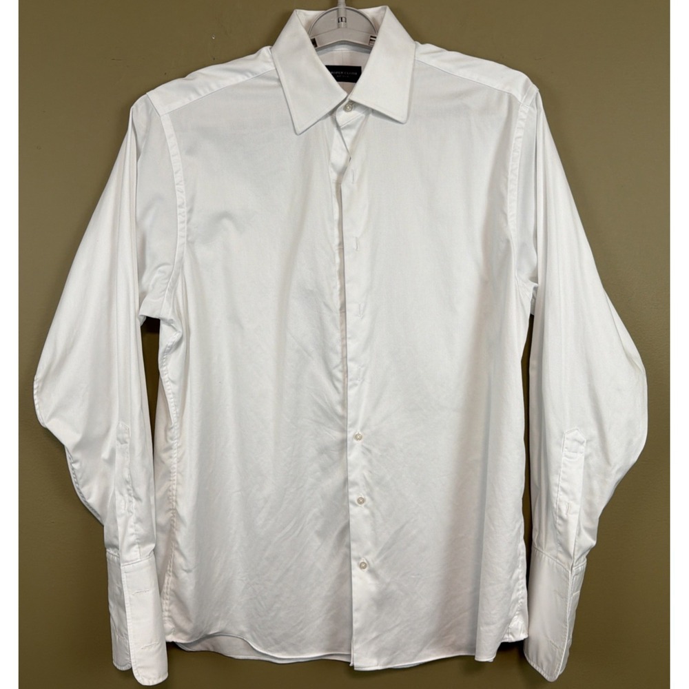 Proper Cloth White Tuxedo Shirt 16 35 French Cuffs Mens Dress Gala Formal